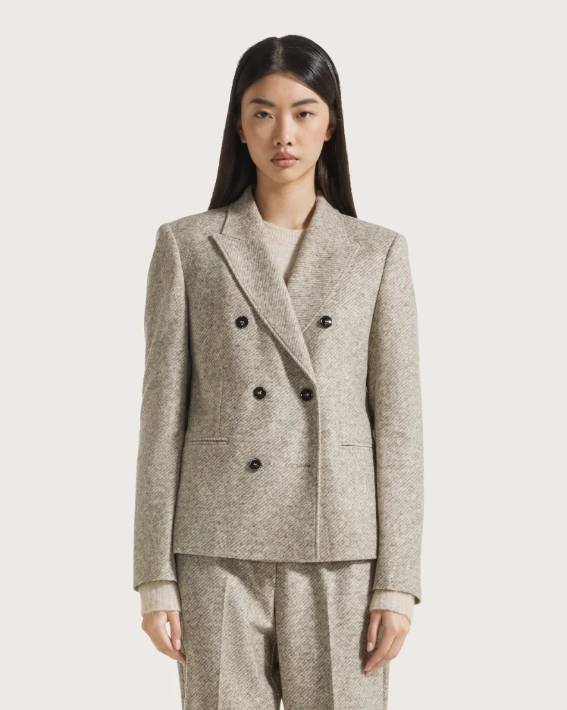 Seventy 19.70 giacca doppio petto spigata beige