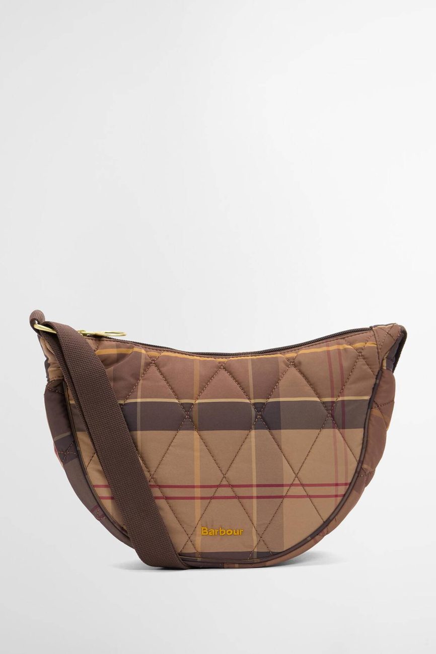Barbour donna borsa slide trapuntata tartan HEALY