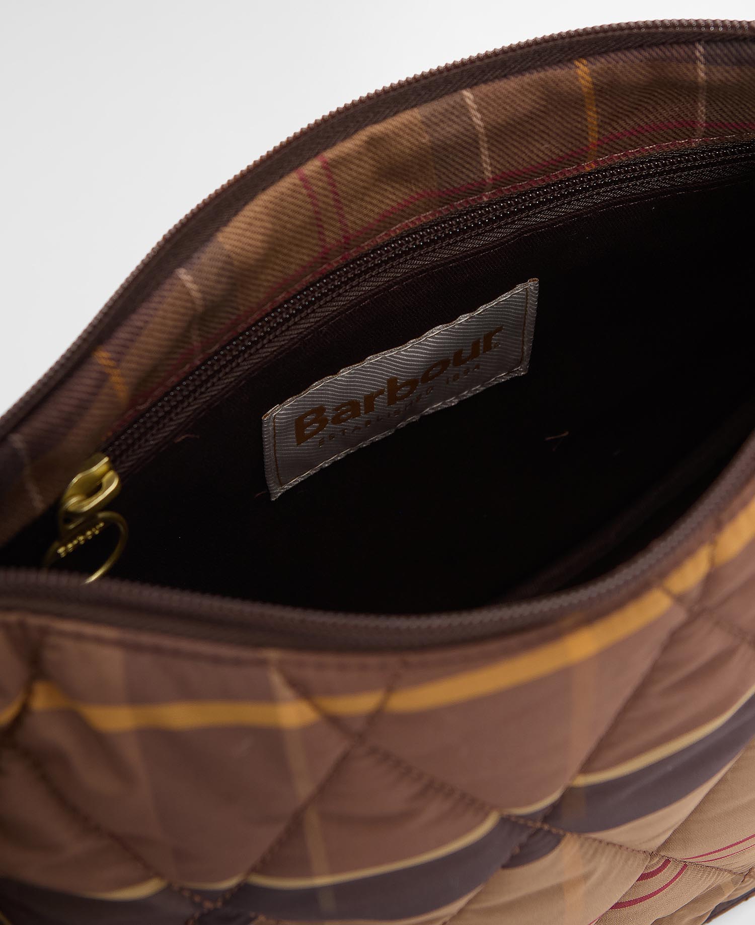 Barbour donna borsa slide trapuntata tartan HEALY - immagine 4