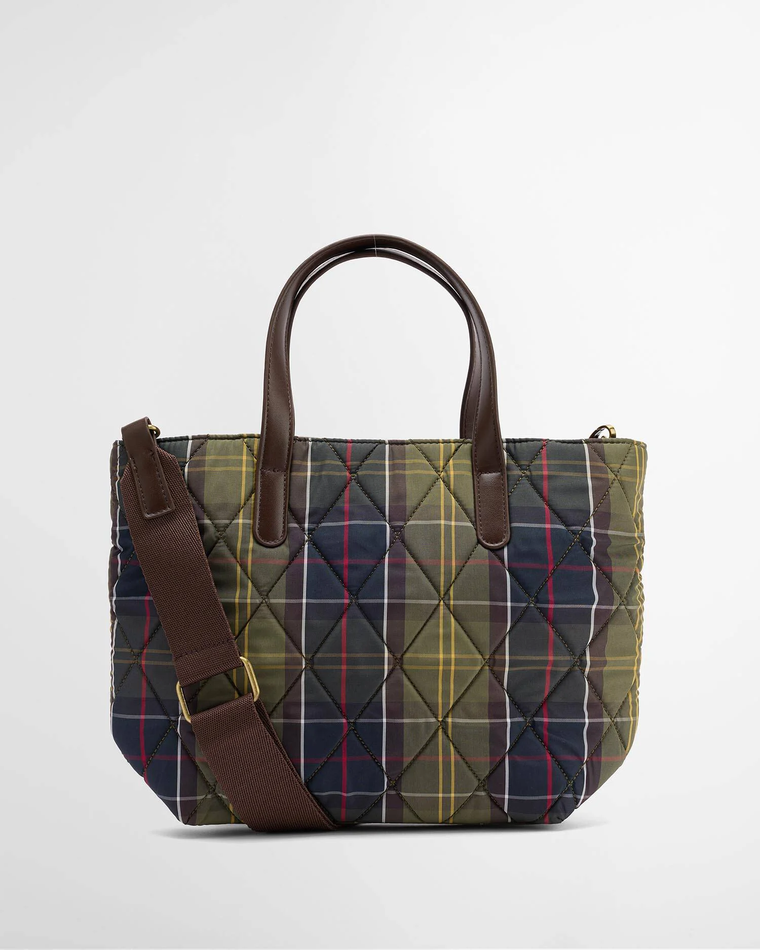 Barbour donna borsa mini tote trapuntata tartan - immagine 4