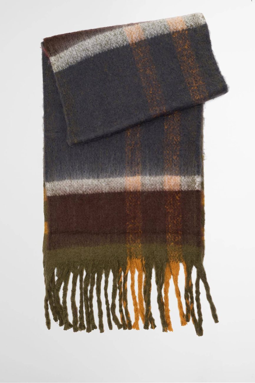 Barbour sciarpa bouclè tartan ISLA