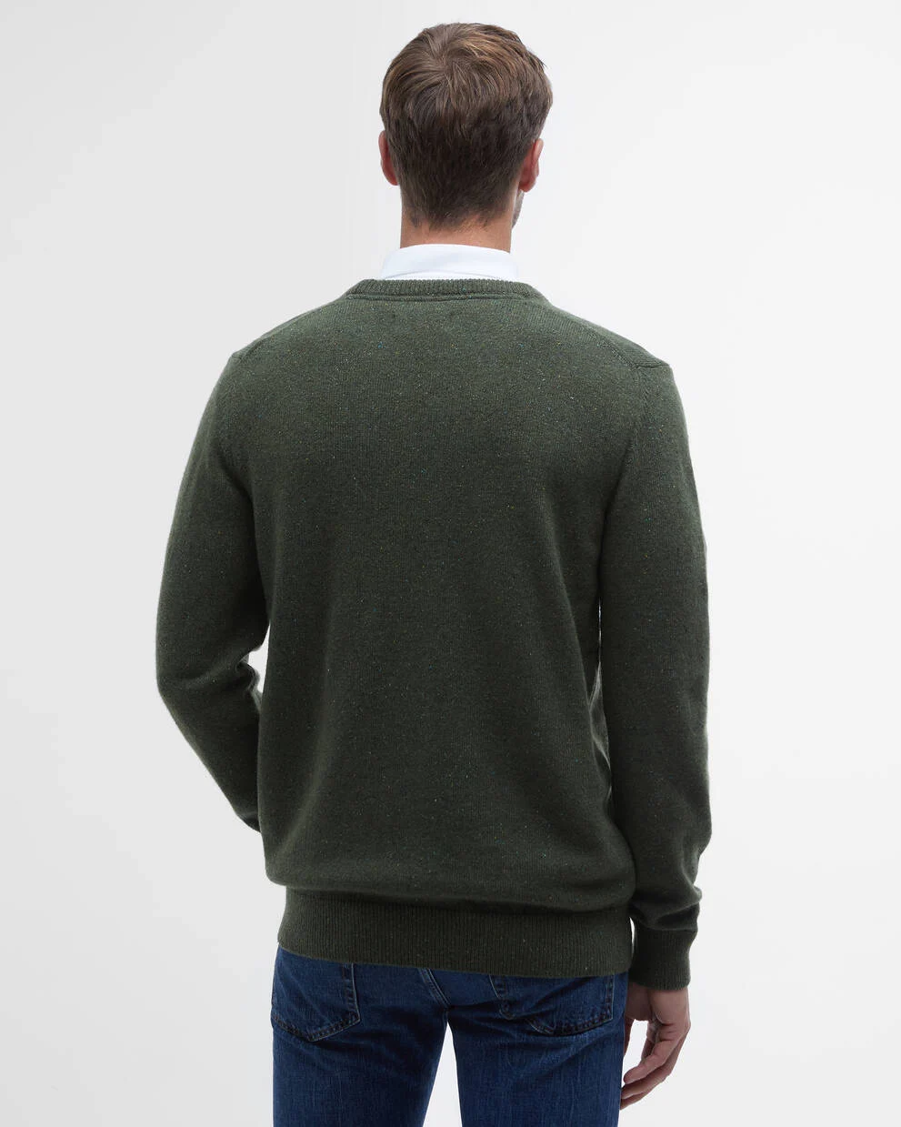 Barbour uomo maglia girocollo donegal verde TISBURY - immagine 4