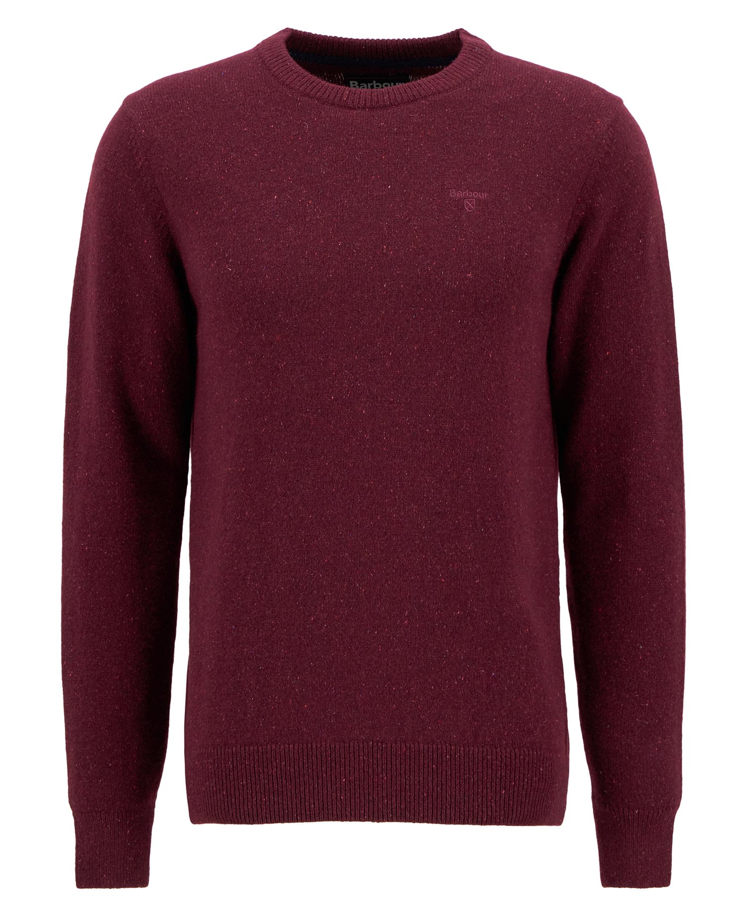 Barbour uomo maglia girocollo donegal rossa TISBURY - immagine 5