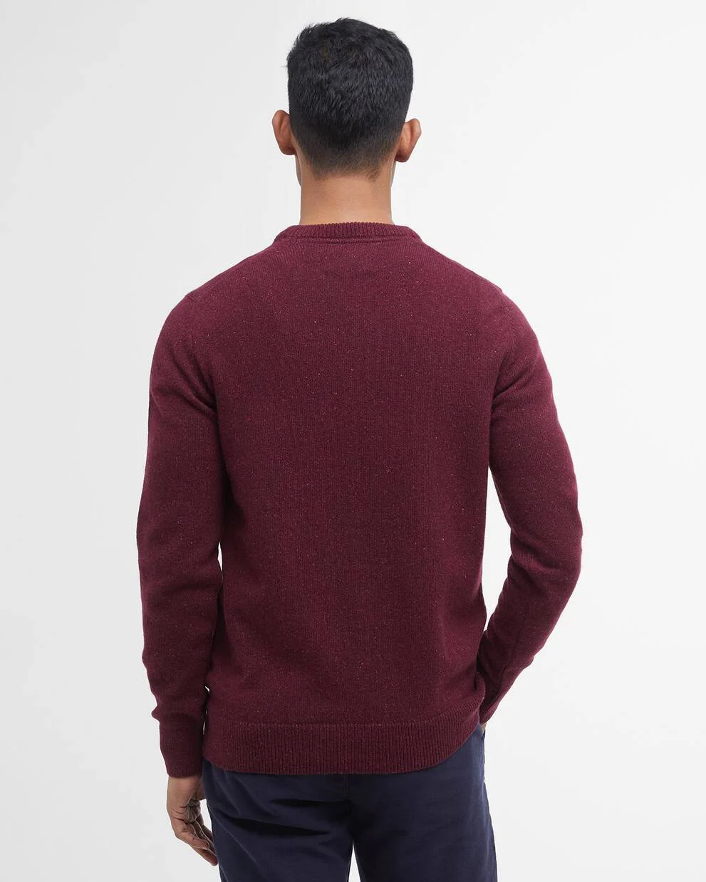 Barbour uomo maglia girocollo donegal rossa TISBURY - immagine 4
