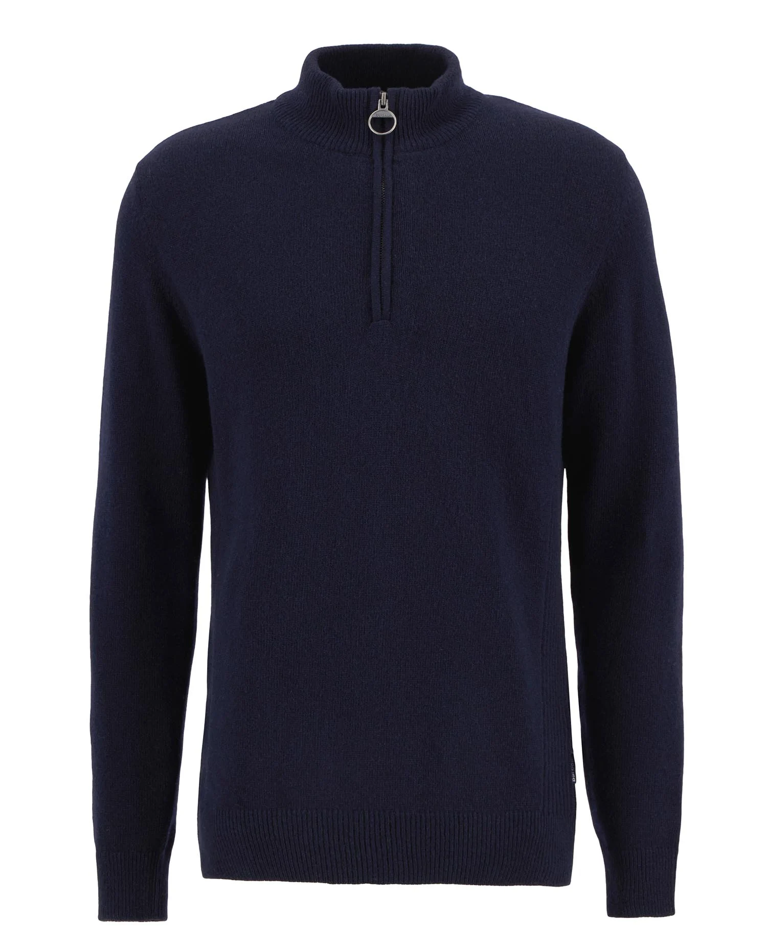 Barbour uomo maglia mezza zip con toppa blu HOLDEN - immagine 7