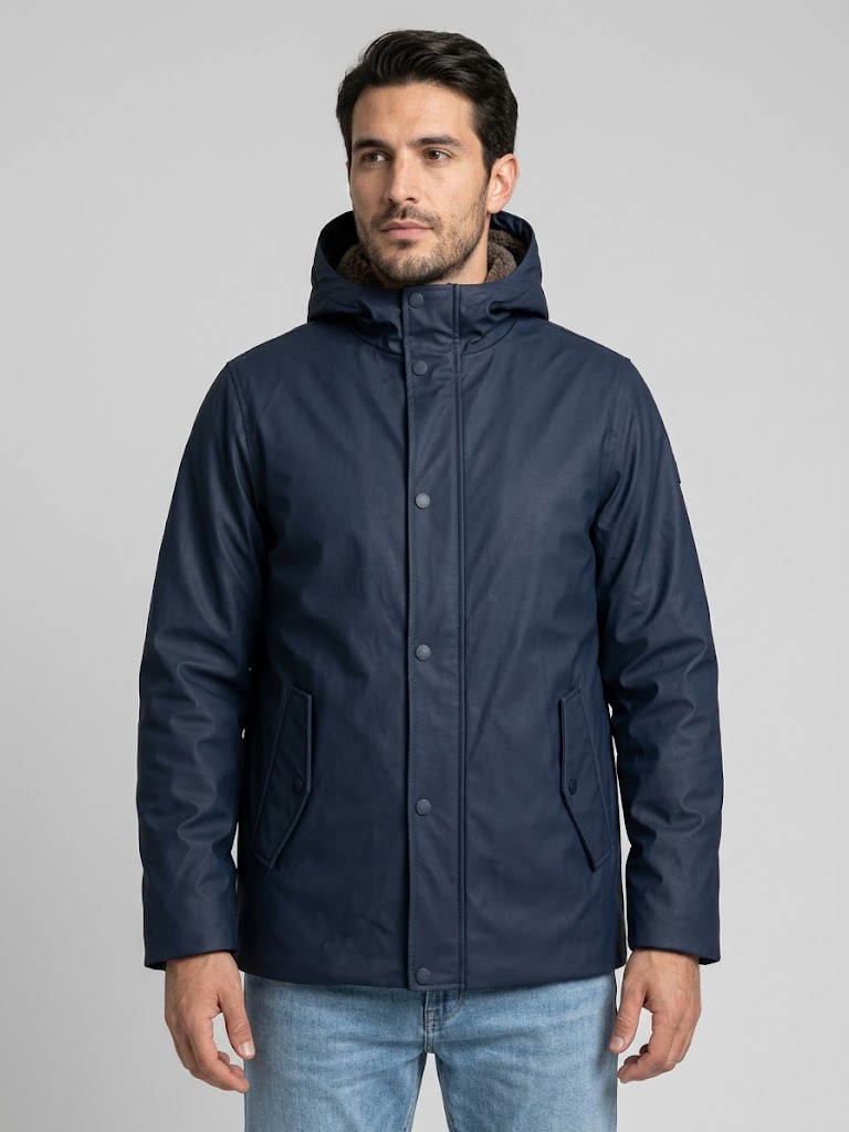 Homeward uomo parka gommato blu PORTSMOUTH