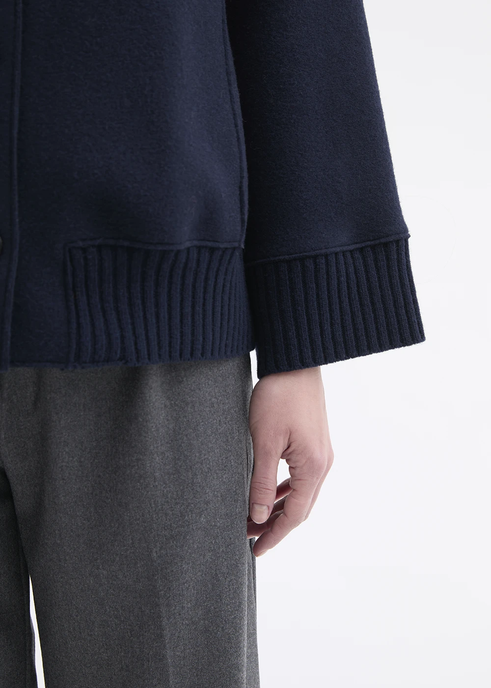 Rosso 35 giacca bomber in lana blu - immagine 2