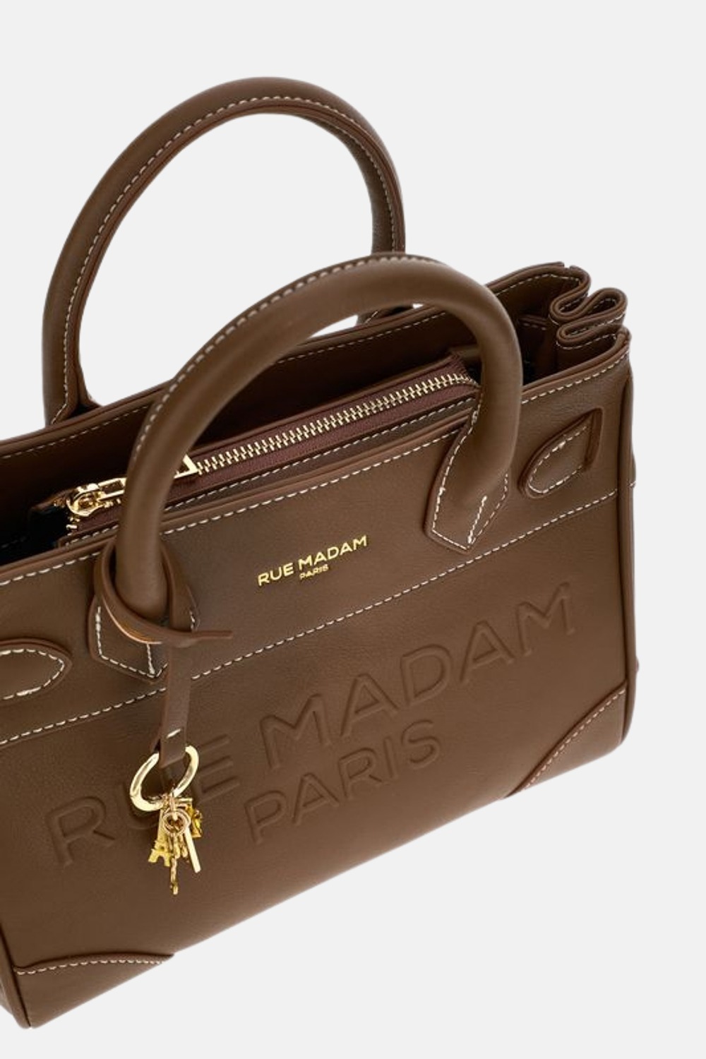 Rue Madam Paris borsa mini tote marrone LA MAISON - immagine 4