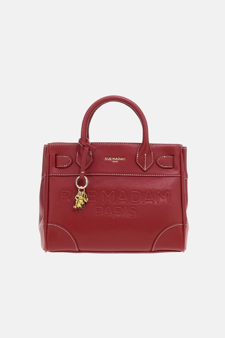 Rue Madam Paris borsa mini tote rosso barolo LA MAISON