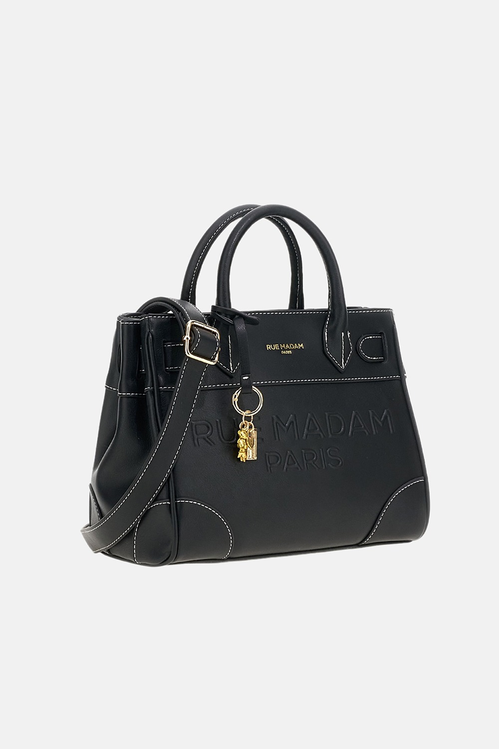 Rue Madam Paris borsa mini tote nera LA MAISON - immagine 3