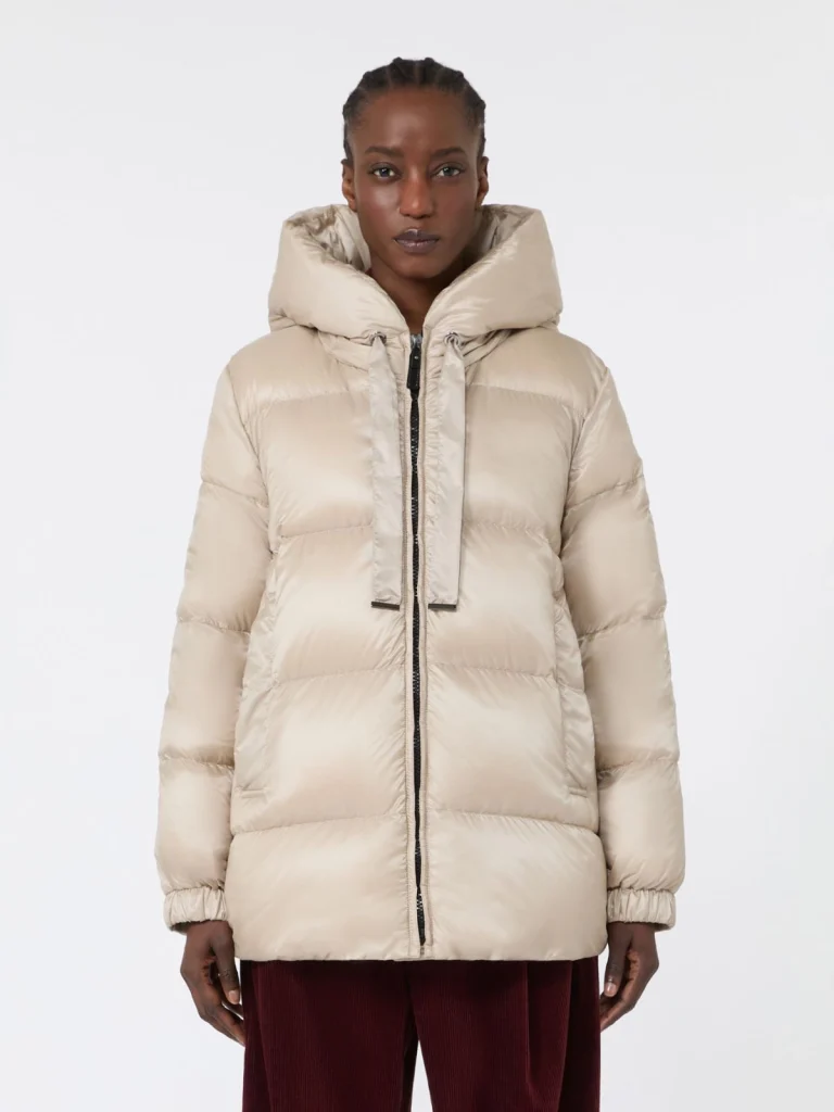 'S Max Mara The Cube piumino in tela antigoccia beige albino SEIA
