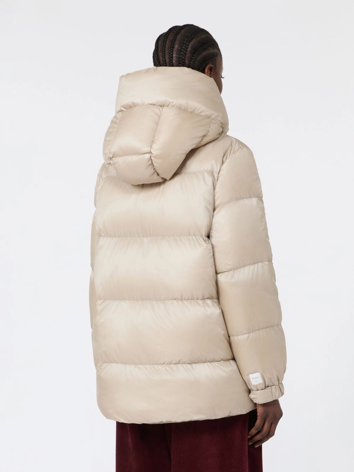 'S Max Mara The Cube piumino in tela antigoccia beige albino SEIA - immagine 2