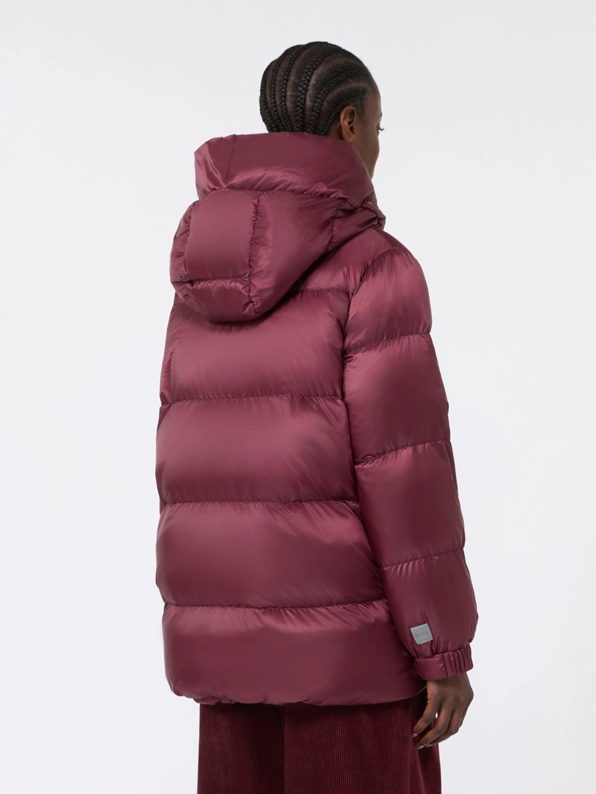 'S Max Mara The Cube piumino in tela antigoccia bordeaux SEIA - immagine 2