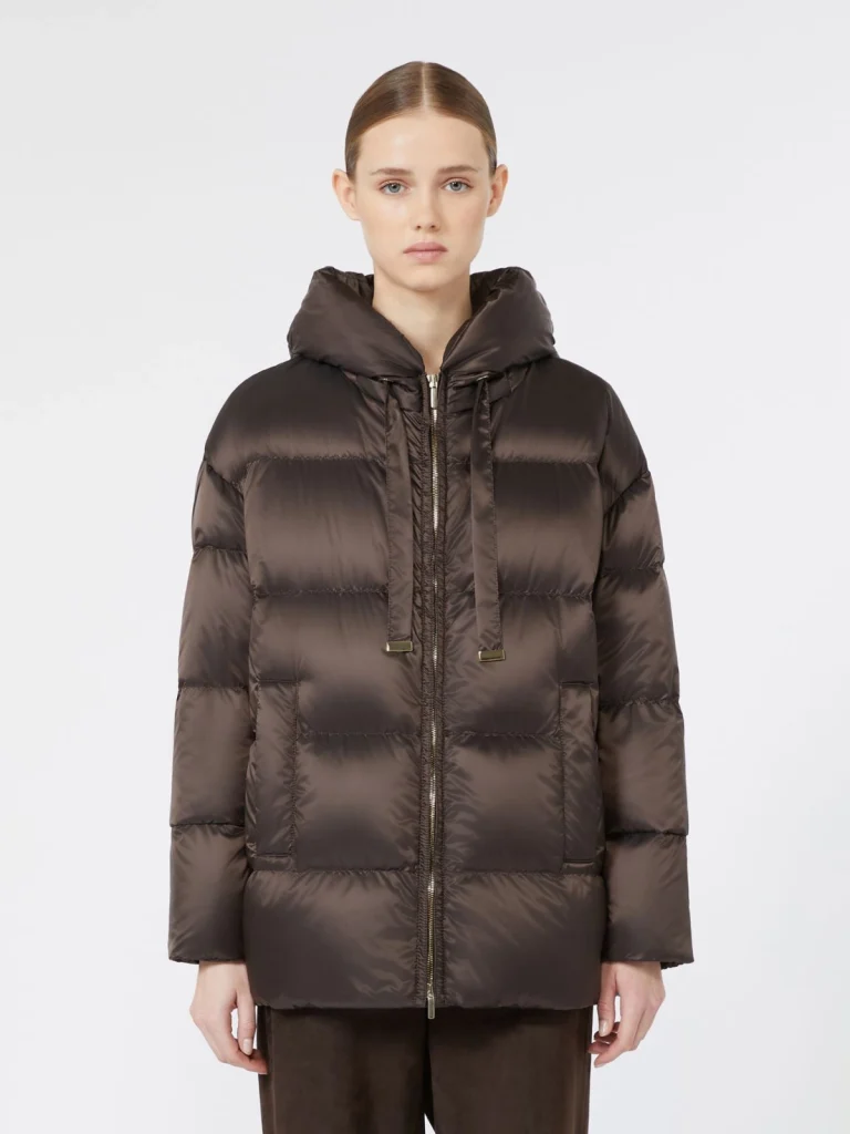 'S Max Mara The Cube imbottito corto ampio marrone MTCNERINE