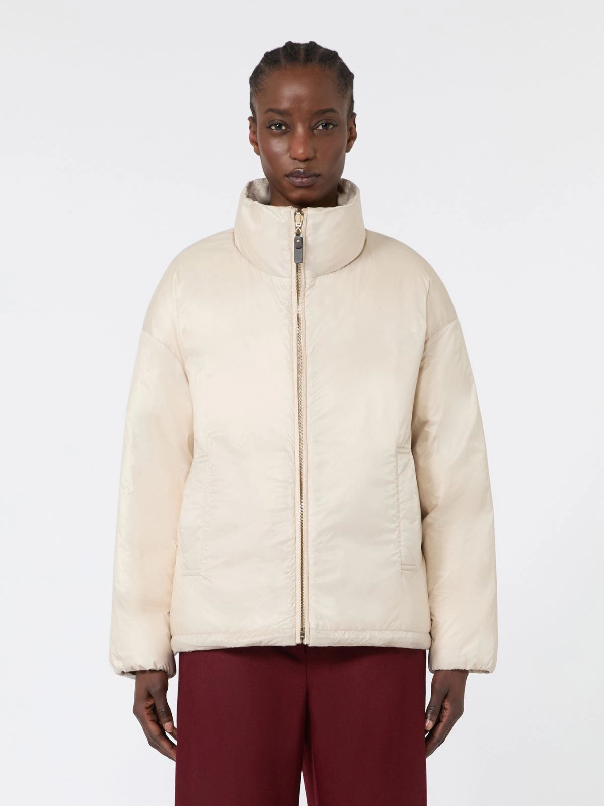 'S Max Mara The Cube imbottito corto reversibile albino MTCDIVINA - immagine 2