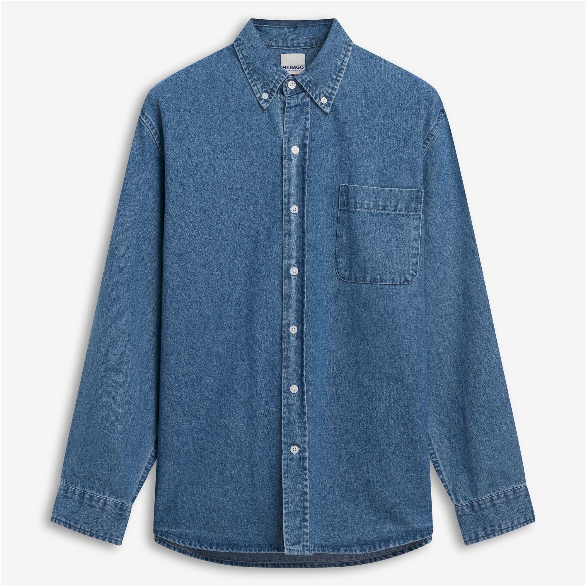 Sebago uomo camicia in jeans lavaggio chiaro MERCER - immagine 3