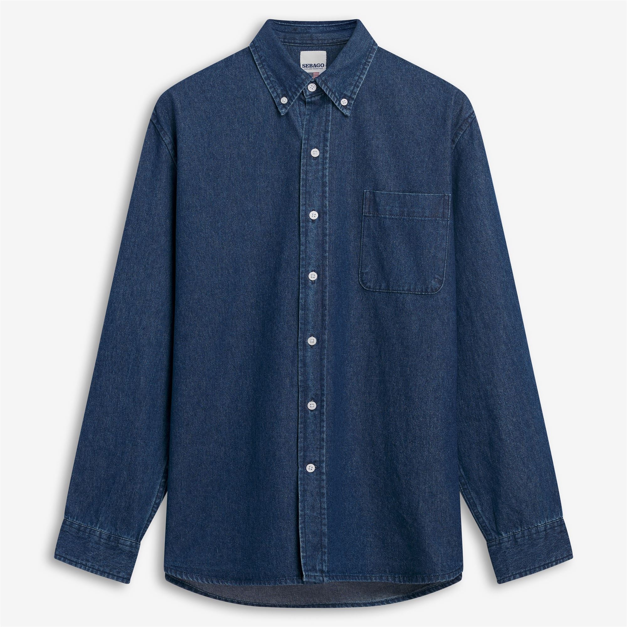 Sebago uomo camicia in jeans lavaggio scuro MERCER - immagine 3