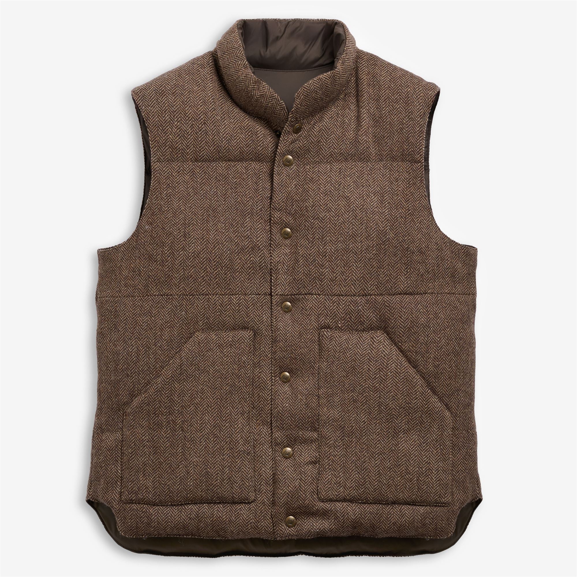 Sebago uomo gilet reversibile herringbone marrone WEBB - immagine 4