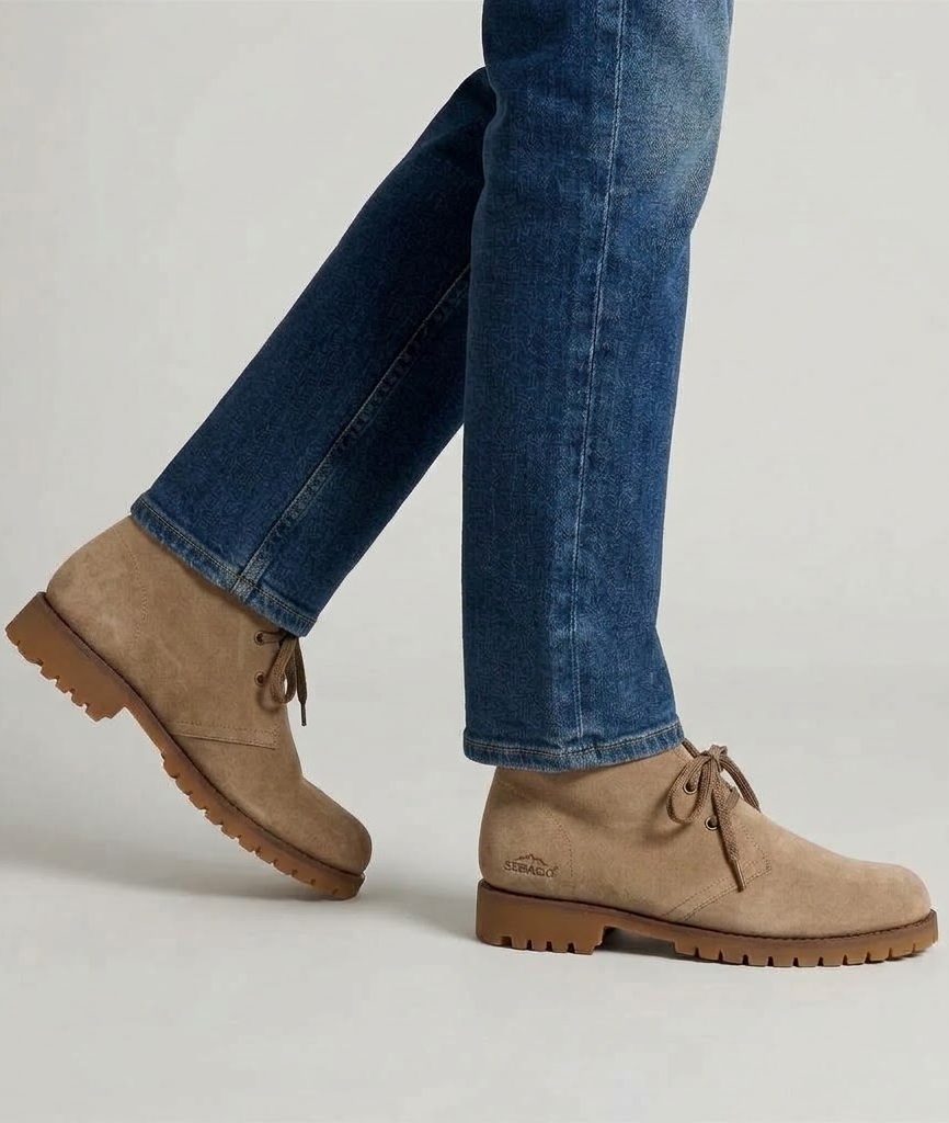 Sebago uomo polacchino scamosciato con carrarmato marrone DOBBY LUG