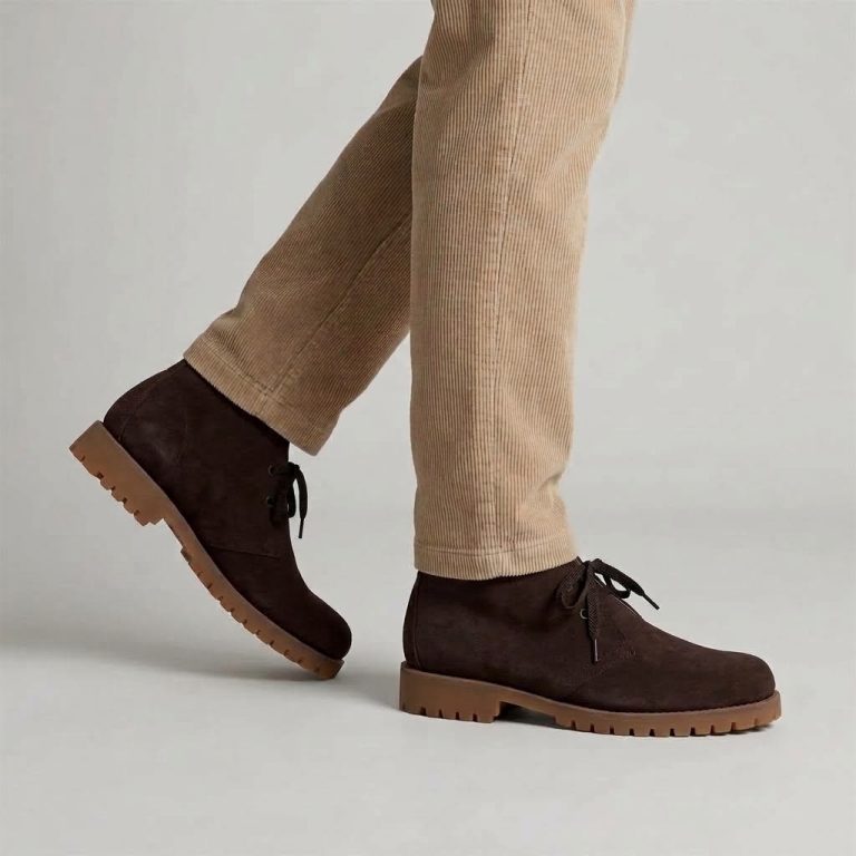 Sebago uomo polacchino scamosciato con carrarmato marrone DOBBY LUG