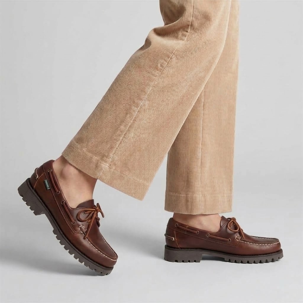Sebago donna scarpa da barca con carrarmato marrone scura RANGER WAXY