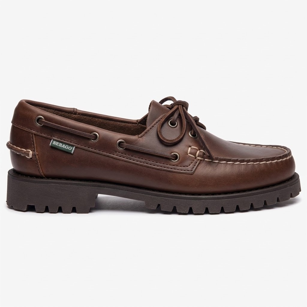 Sebago donna scarpa da barca con carrarmato marrone scura RANGER WAXY - immagine 2