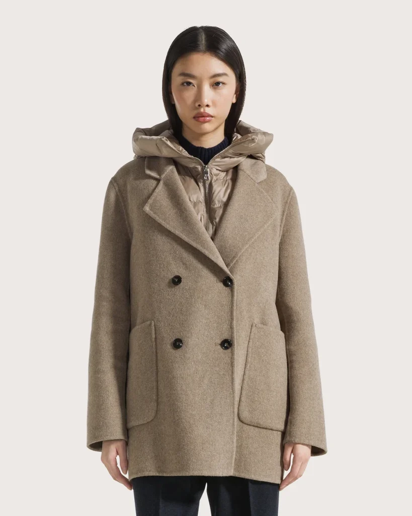 Seventy 19.70 cappotto con interno staccabile beige