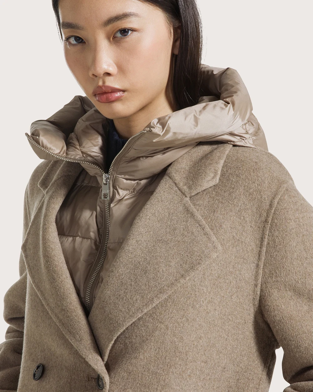 Seventy 19.70 cappotto con interno staccabile beige - immagine 2