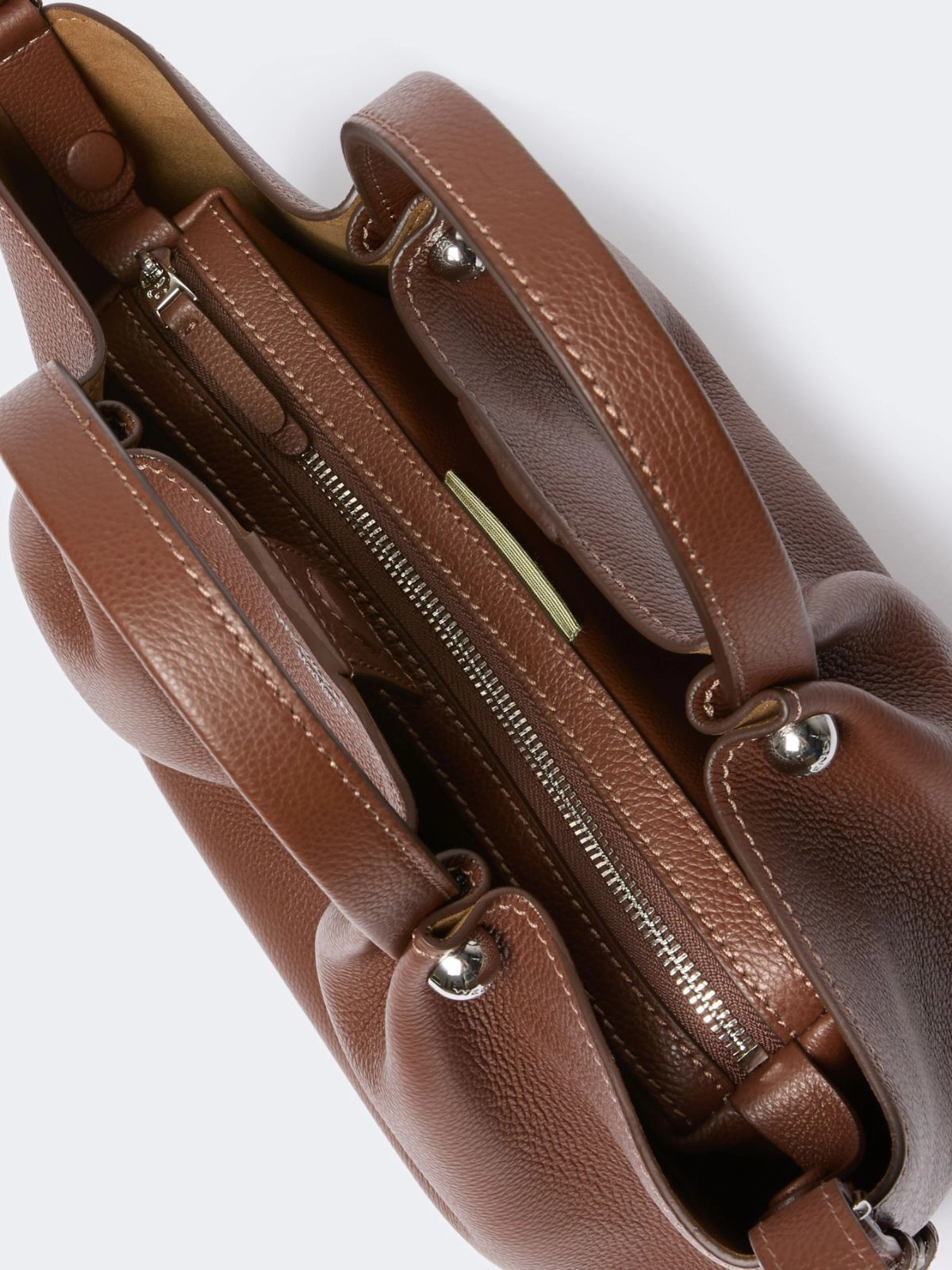 Weekend Max Mara borsa tote piccola in pelle marrone WKADRITTO - immagine 6