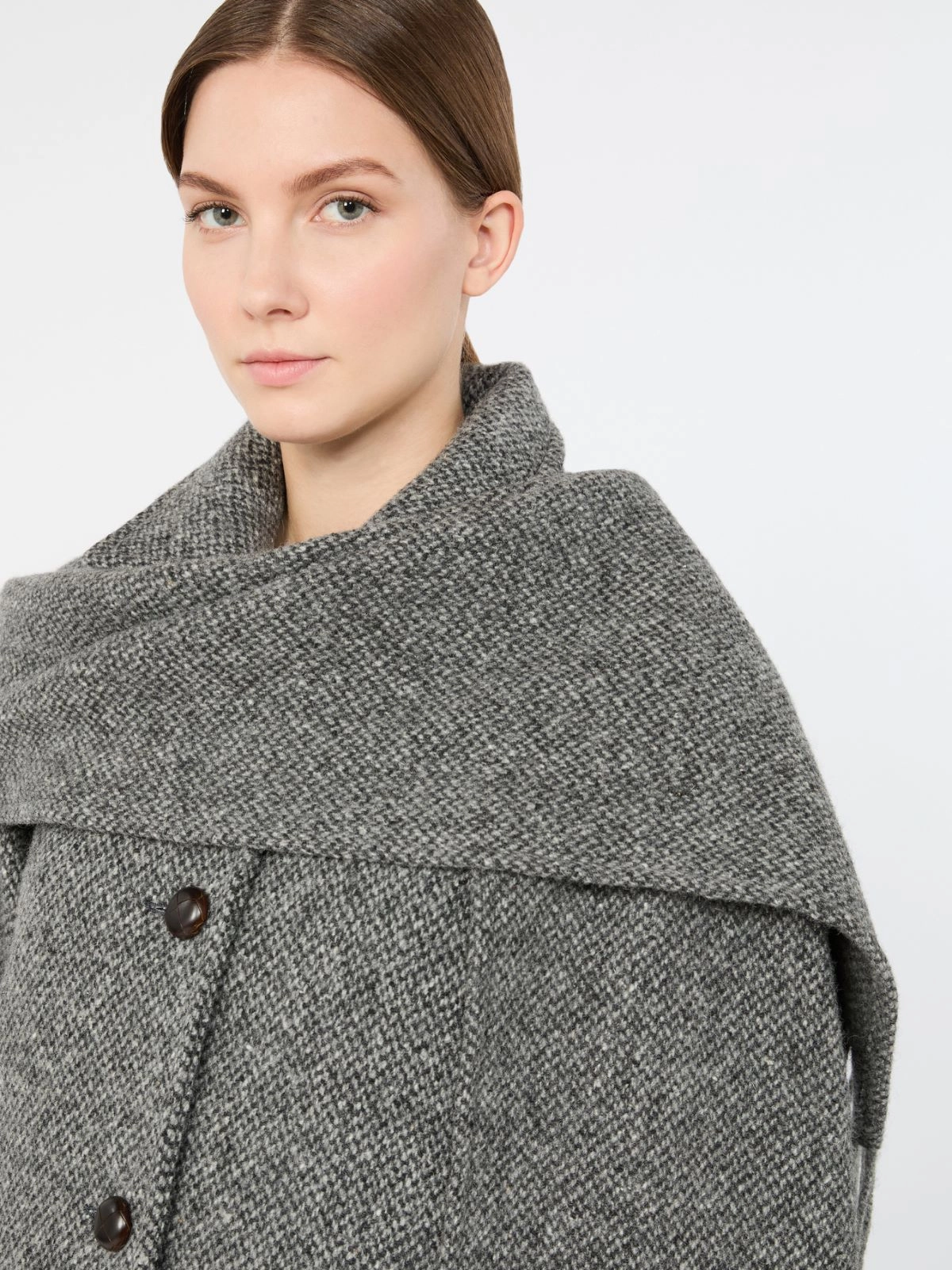 Weekend Max Mara cappotto in tweed grigio antracite WKDLATINO - immagine 2