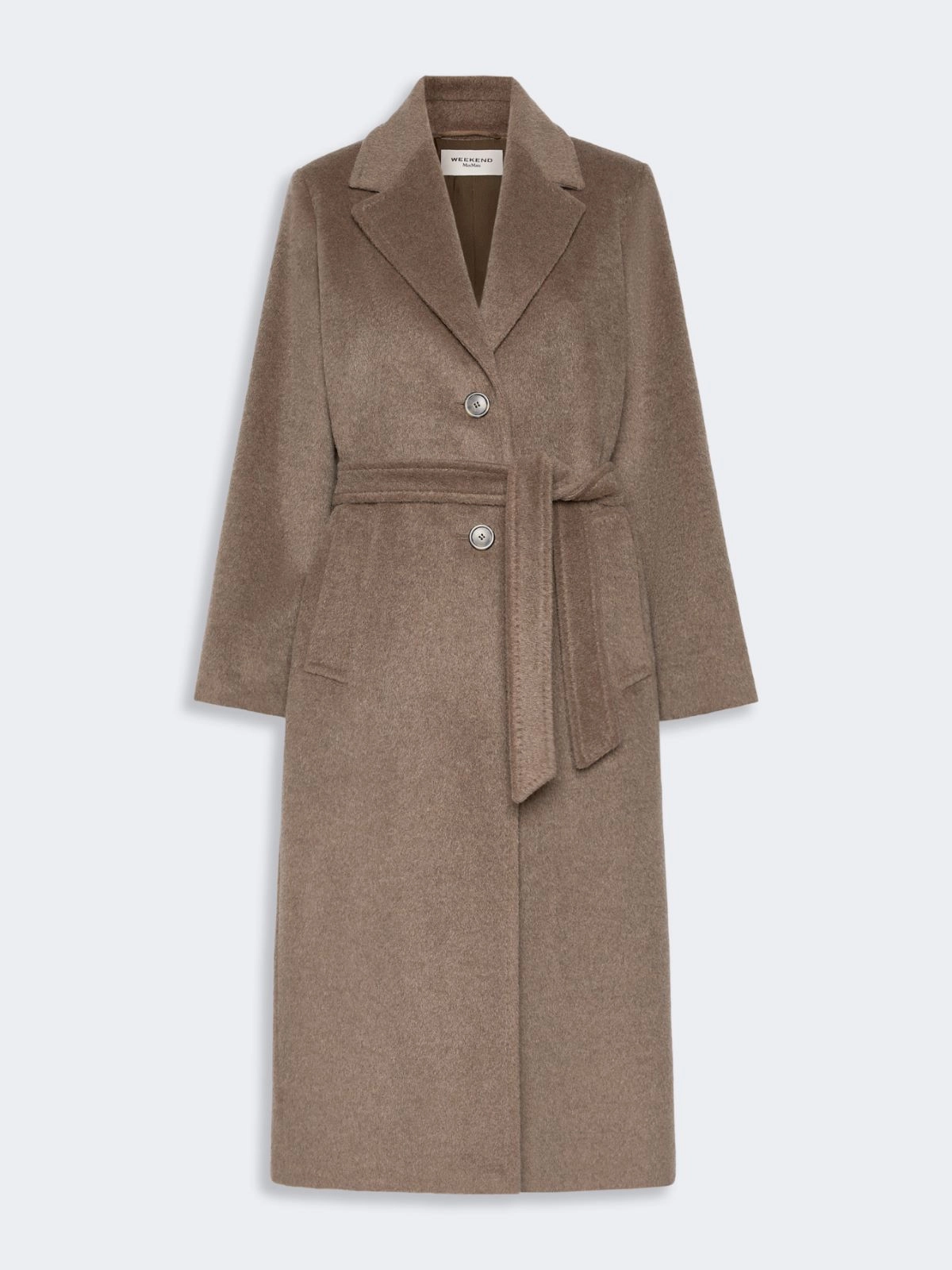 Weekend Max Mara cappotto lungo orsetto marron glacè WKDBRONTE - immagine 4