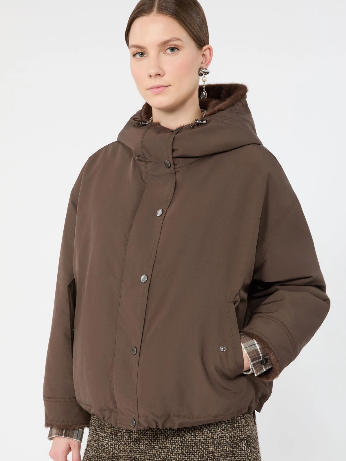Weekend Max Mara giaccone reversibile antigoccia marrone WKDZANNA - immagine 3
