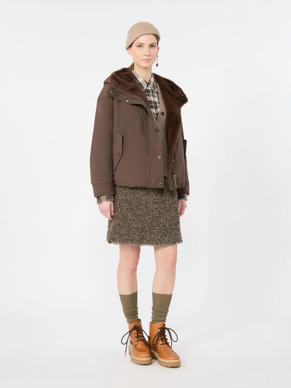 Weekend Max Mara giaccone reversibile antigoccia marrone WKDZANNA - immagine 4