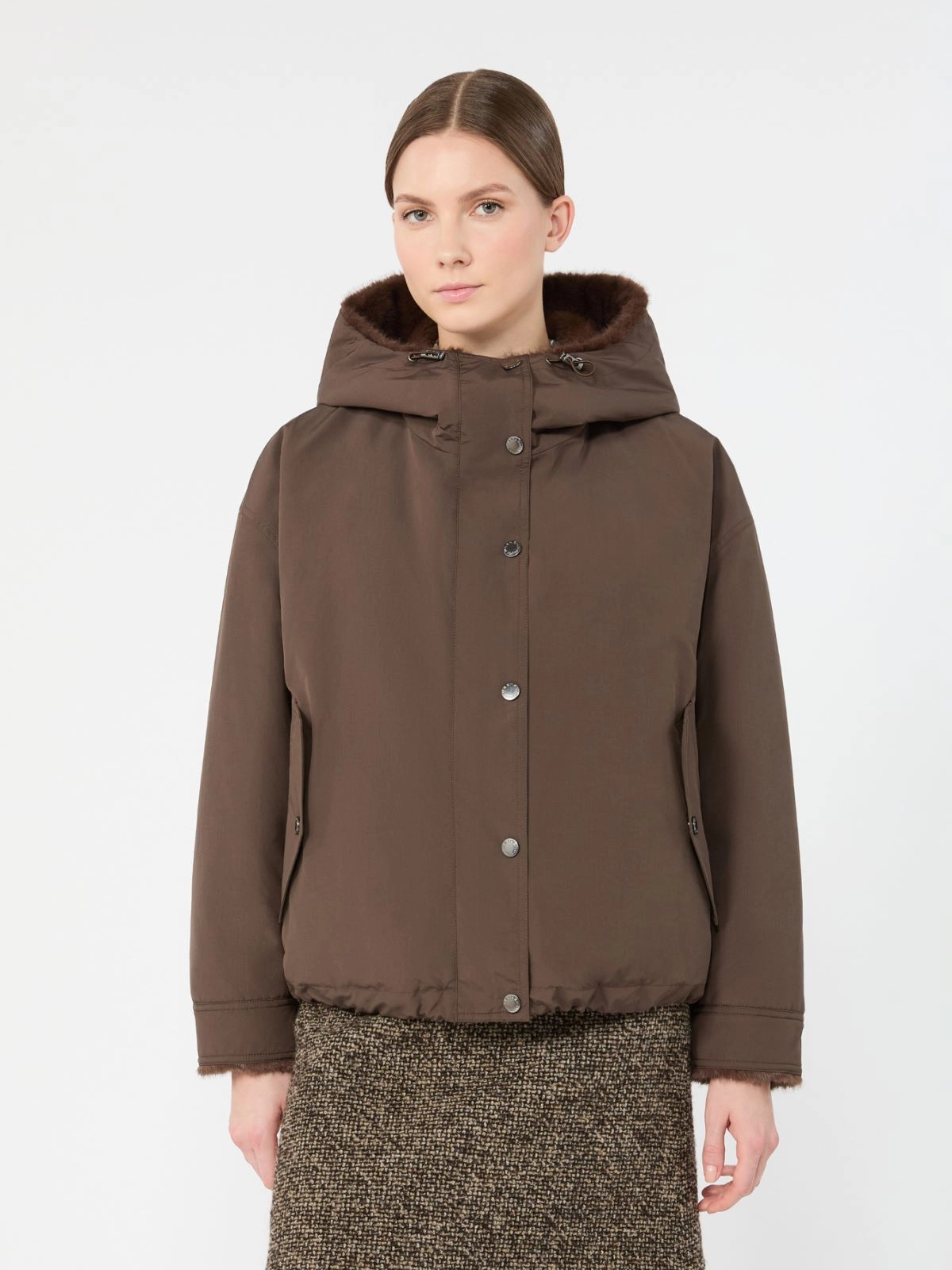 Weekend Max Mara giaccone reversibile antigoccia marrone WKDZANNA