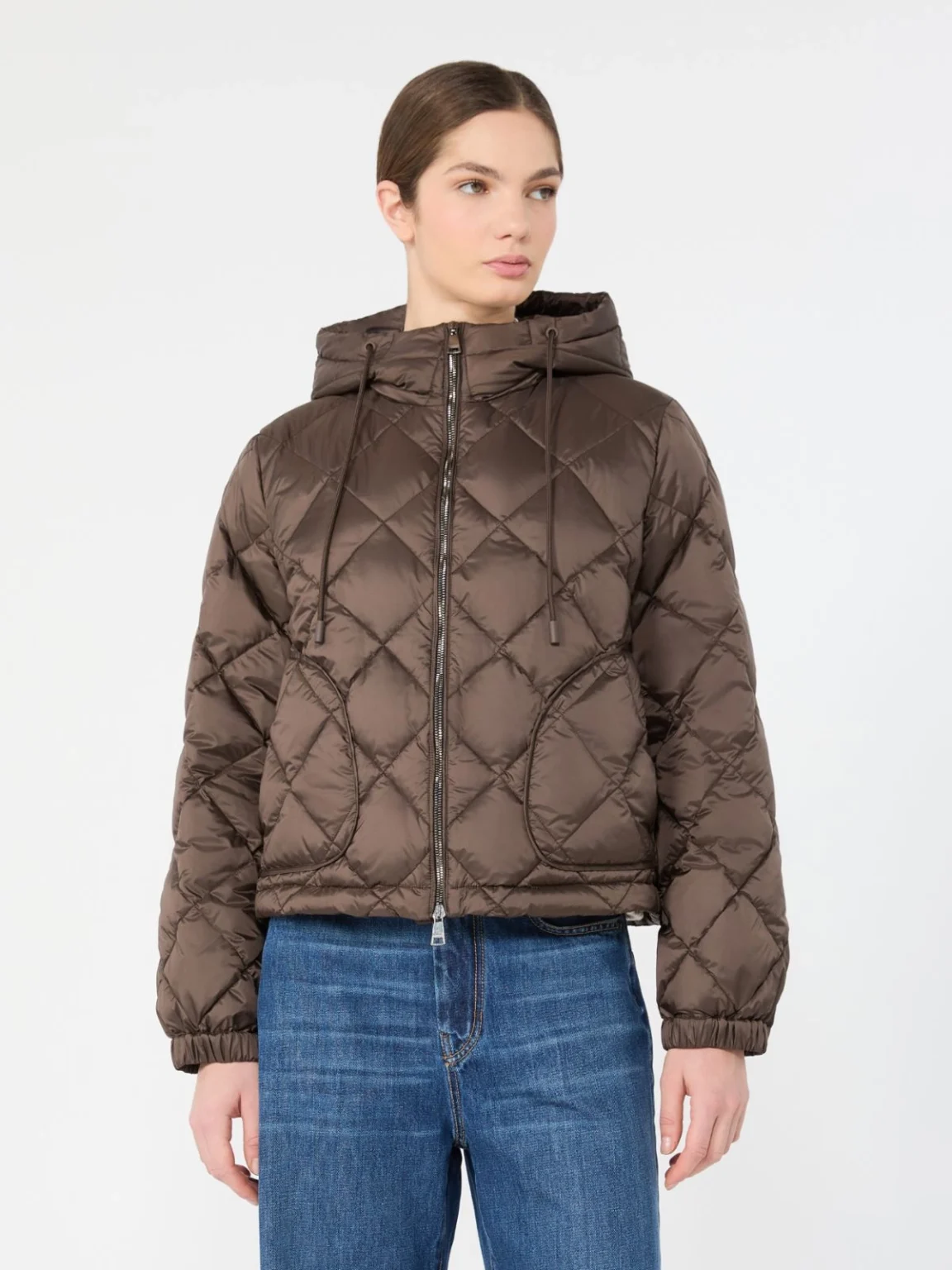 Weekend Max Mara giacca imbottita marrone castagna WKDERIS