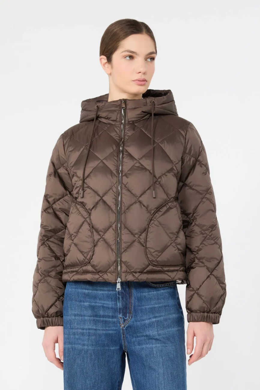 Weekend Max Mara giacca imbottita marrone castagna WKDERIS