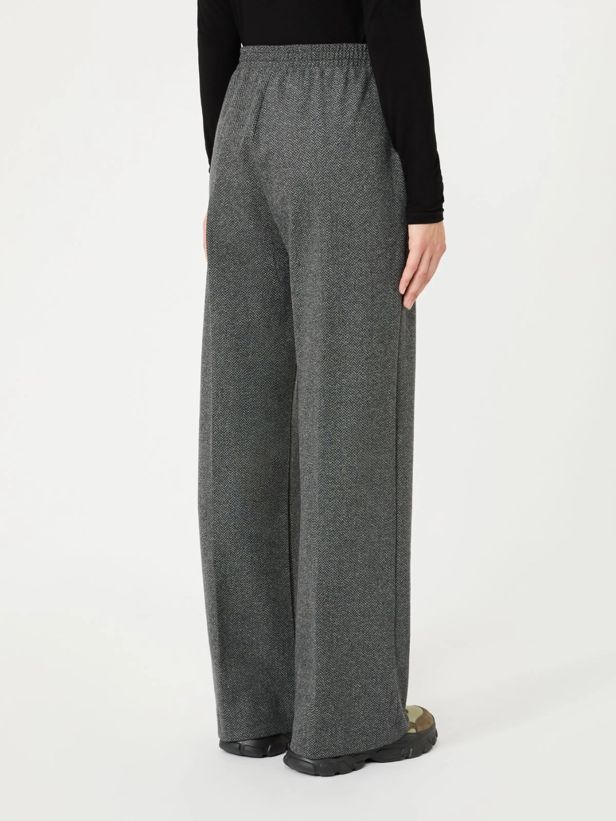 Weekend Max Mara pantalone in jersey lana grigio WKDEDITTA - immagine 2