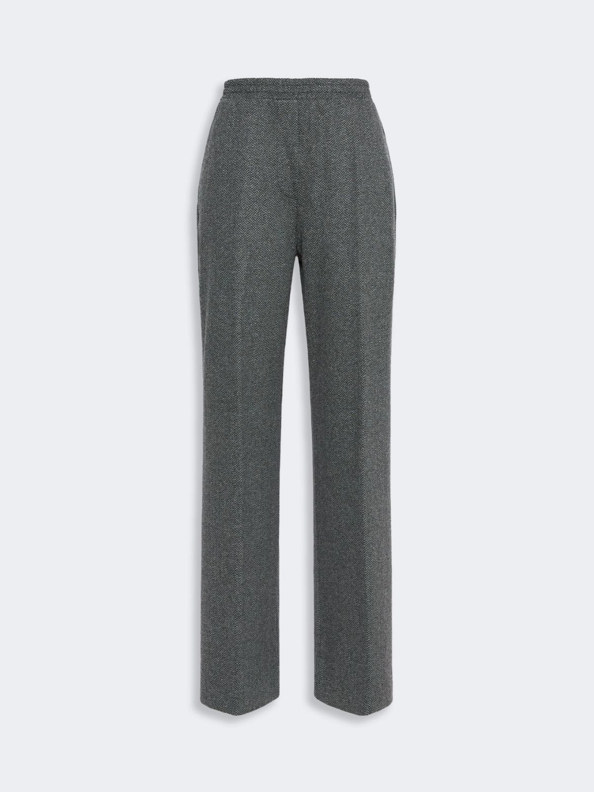 Weekend Max Mara pantalone in jersey lana grigio WKDEDITTA - immagine 3