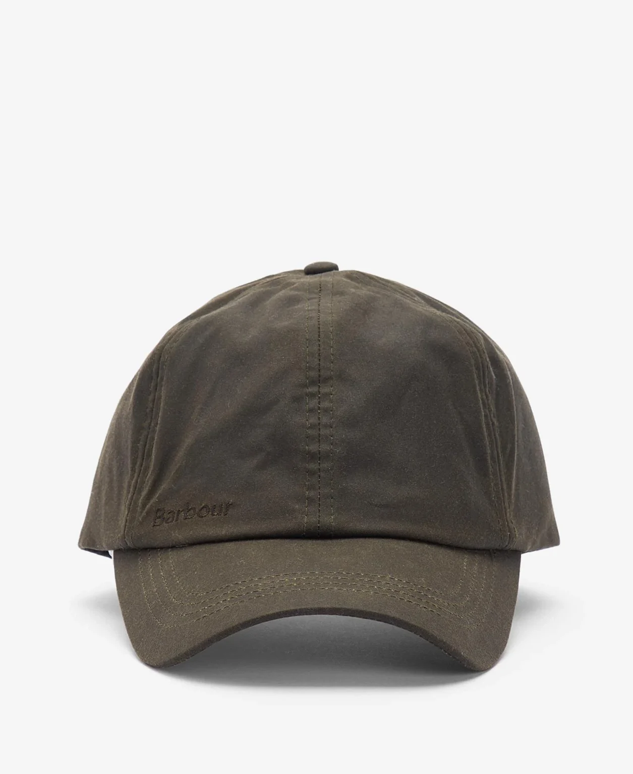 Barbour cappello cotone cerato verde