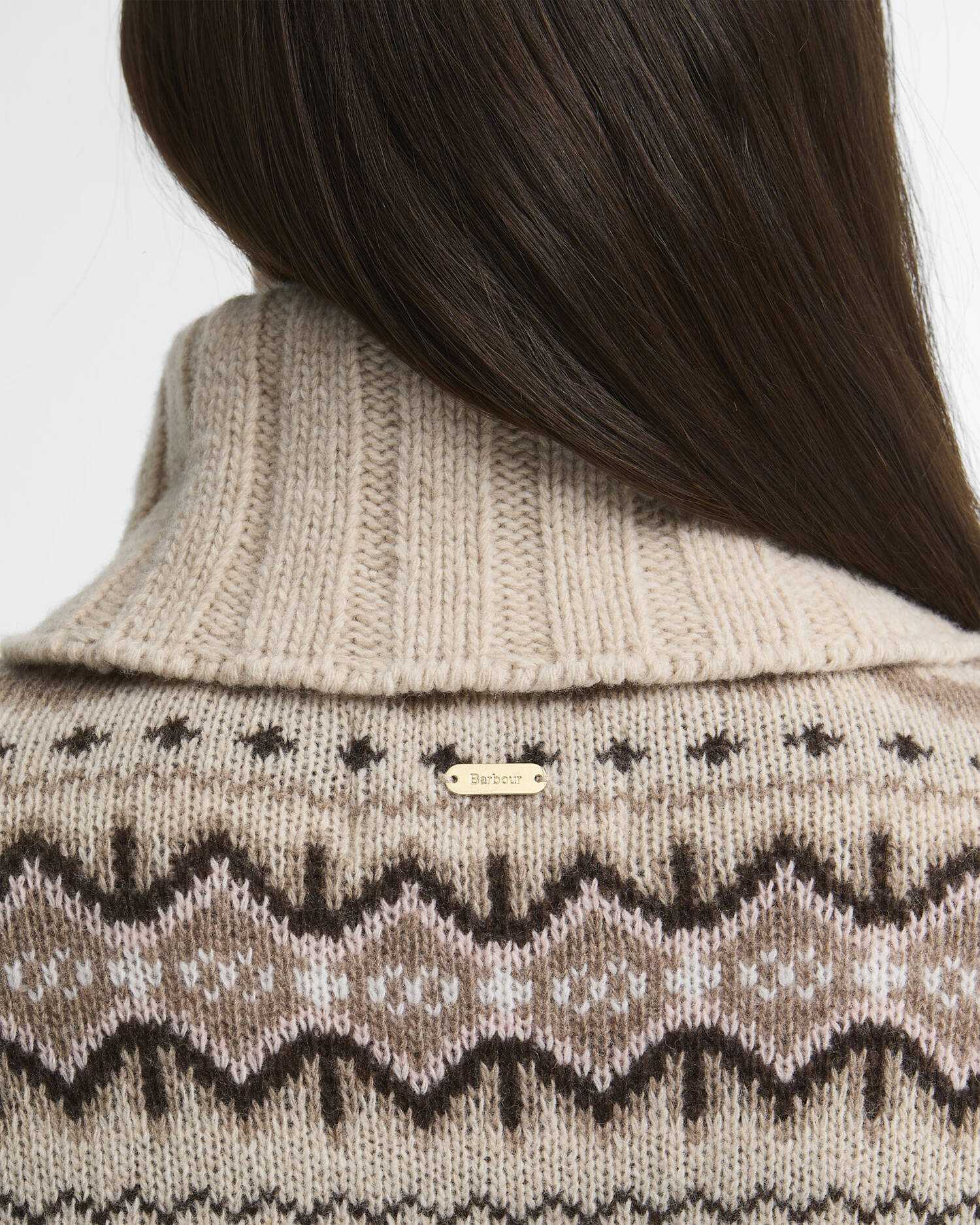 Barbour donna maglia dolcevita motivo Fair Isle HELEN - immagine 3