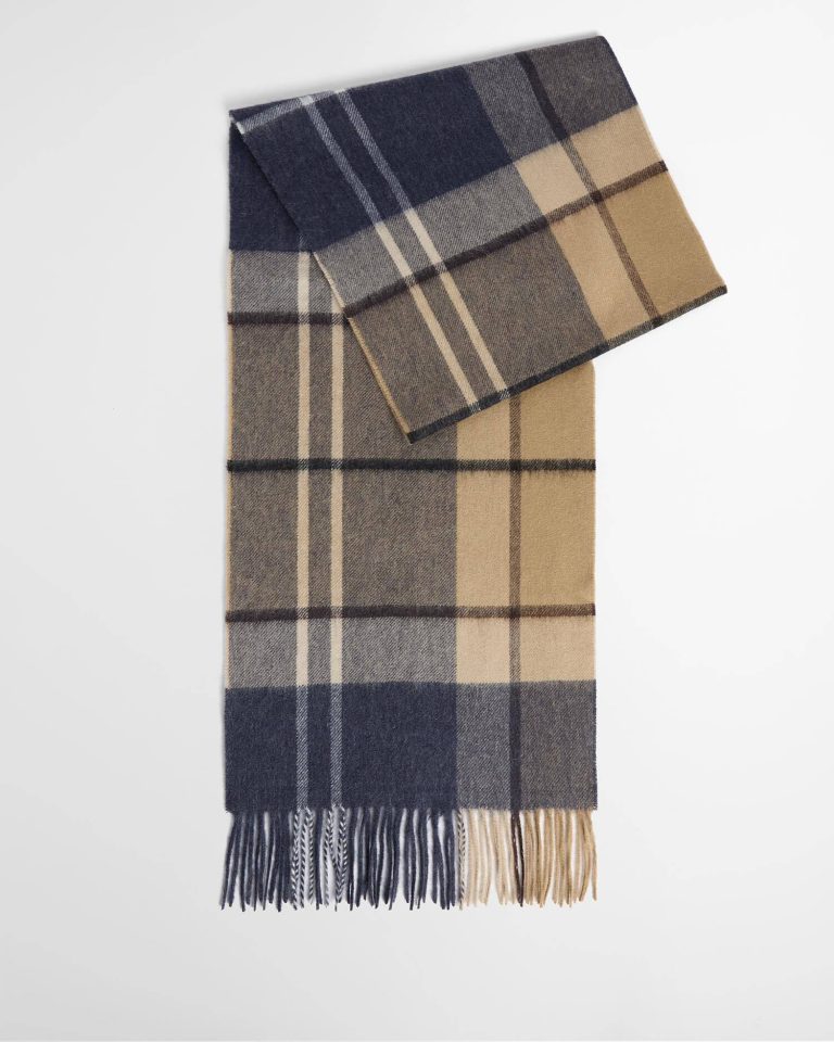 Barbour sciarpa tartan in lana e cashmere CARRBRIDGE