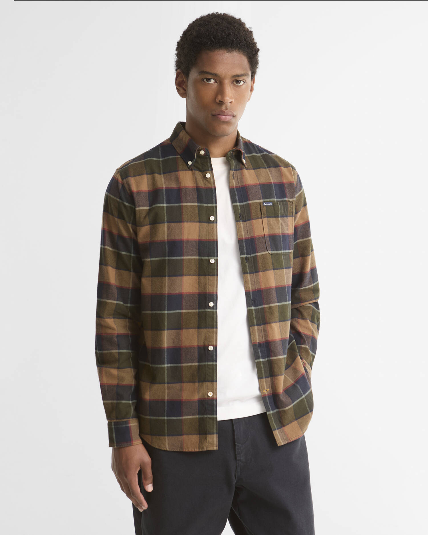Barbour uomo camicia button down a quadri VALLEY