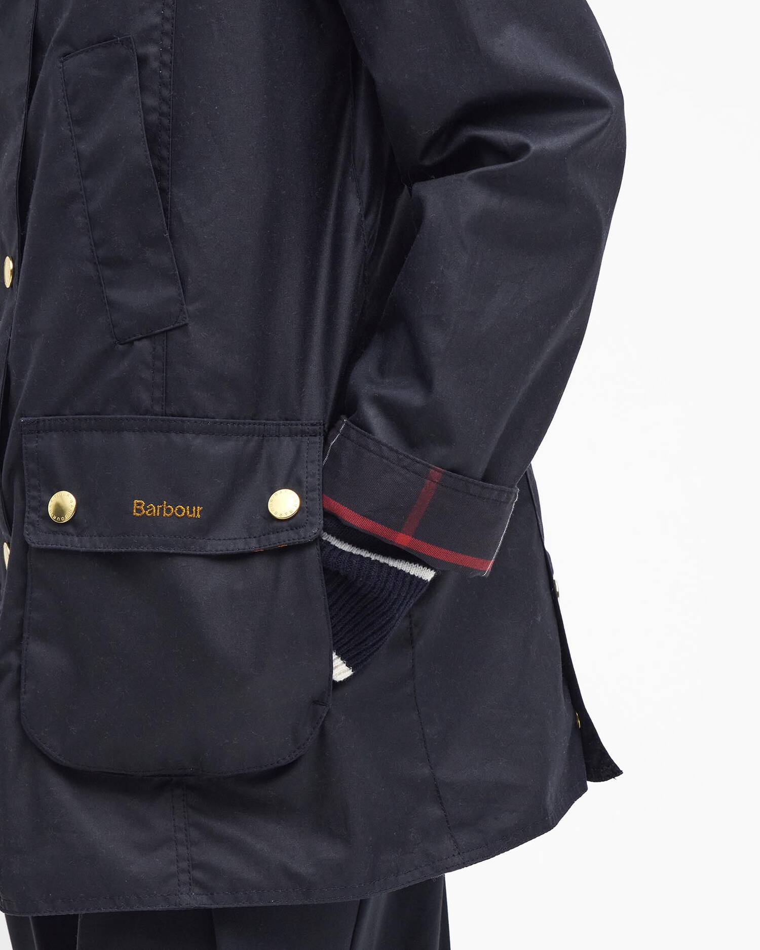 Barbour donna giacca cerata blu MODERN BEADNELL - immagine 6