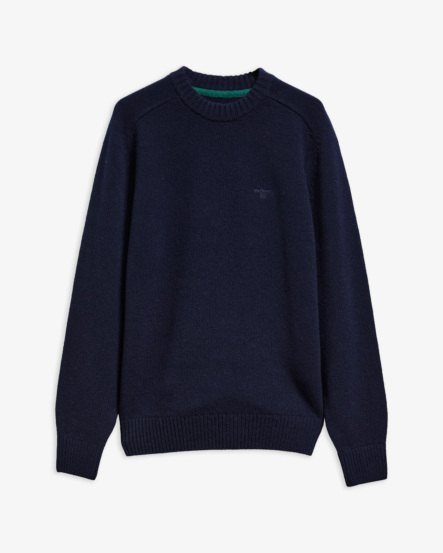 Barbour uomo maglia girocollo in lambswool blu NEWTOWN - immagine 4