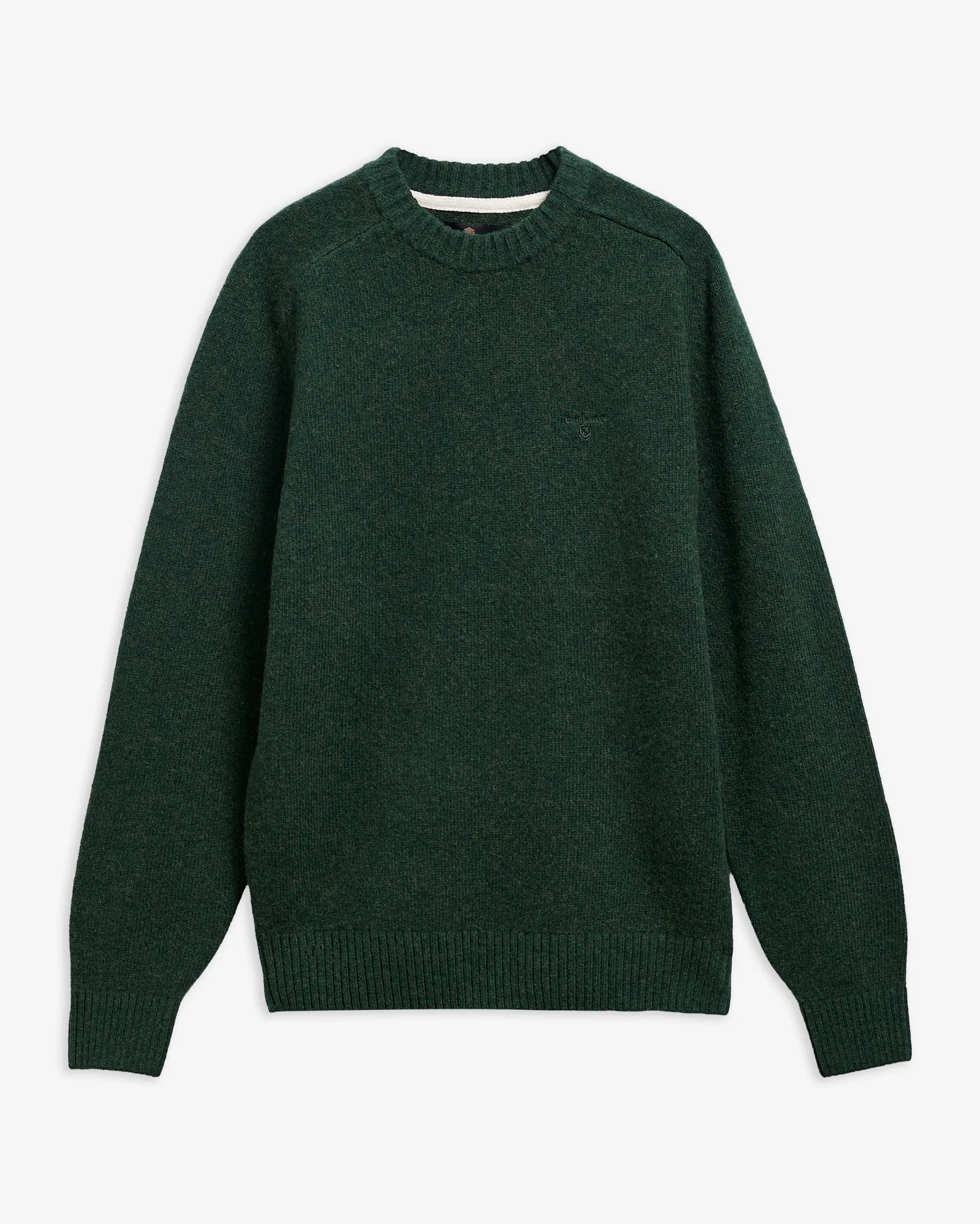 Barbour uomo maglia girocollo in lambswool verde NEWTOWN - immagine 4