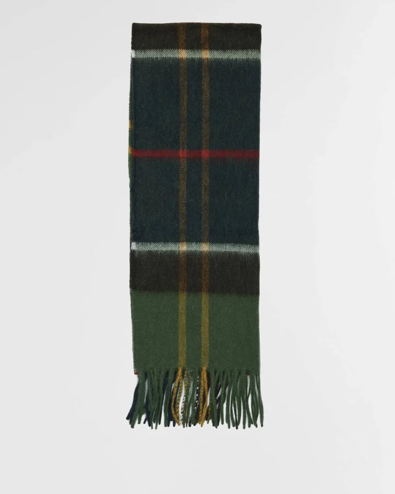 Barbour sciarpa tartan in lana e cashmere CARRBRIDGE