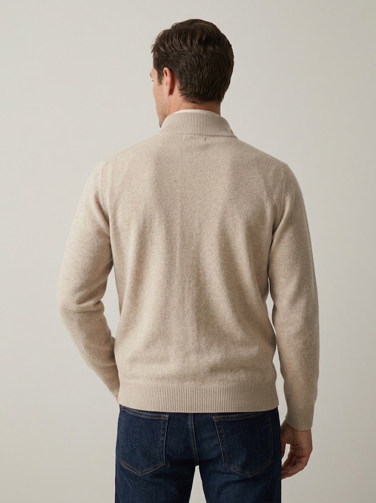 Filippo De Laurentiis maglia cardigan in lana e cashmere beige - immagine 4