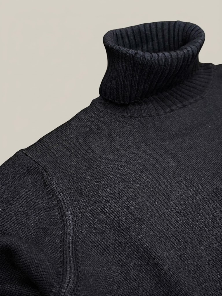 Filippo De Laurentiis maglia dolcevita in merino nuvola blu - immagine 2