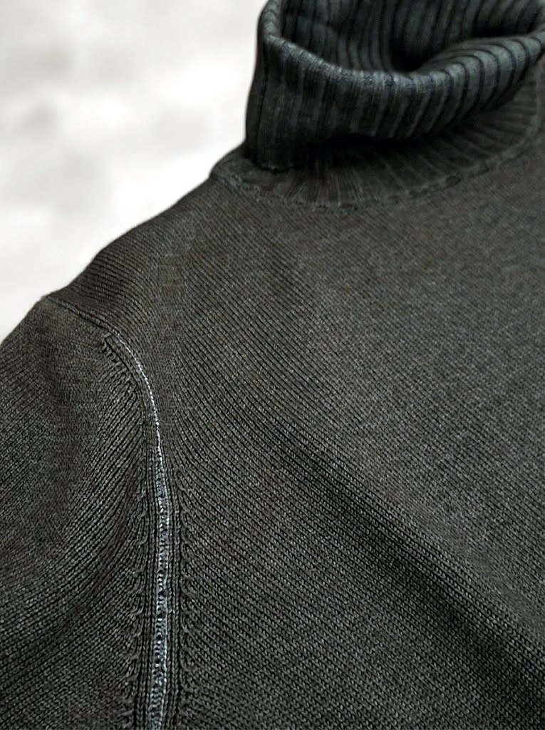 Filippo De Laurentiis maglia dolcevita in merino nuvola verde loden - immagine 2