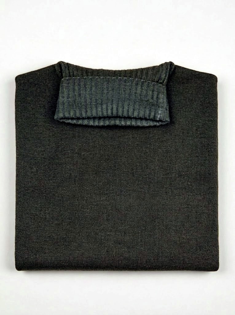 Filippo De Laurentiis maglia dolcevita in merino nuvola verde loden - immagine 3
